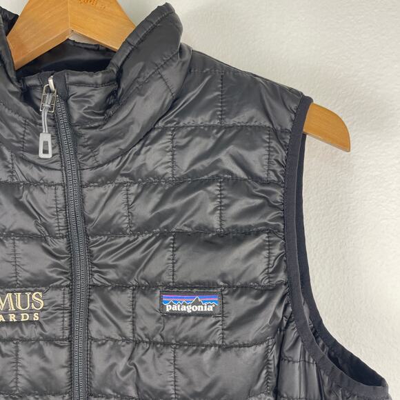 Patagonia Women's Black Nano Puff Vest Style #84247 Size Large Embroidered - Picture 4 of 12